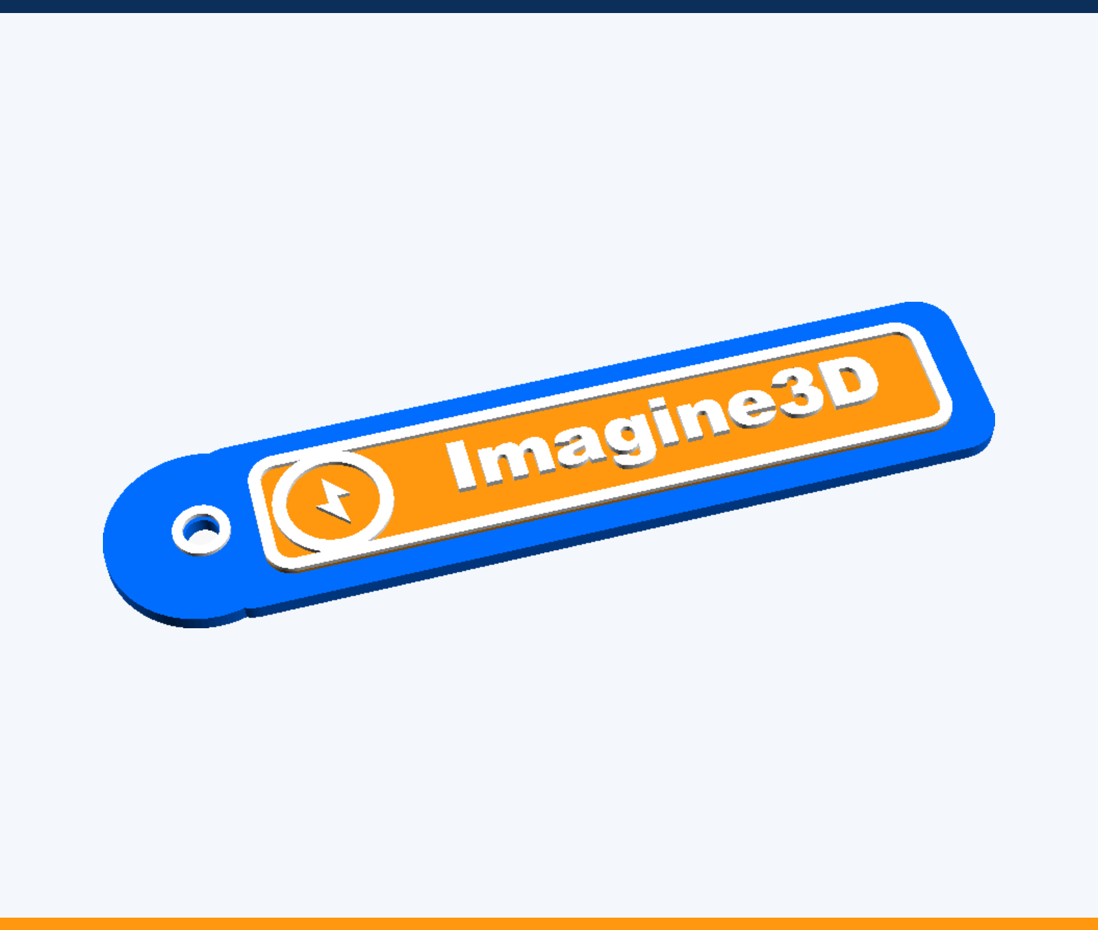 Chaveiro premium personalizado em impressao 3D